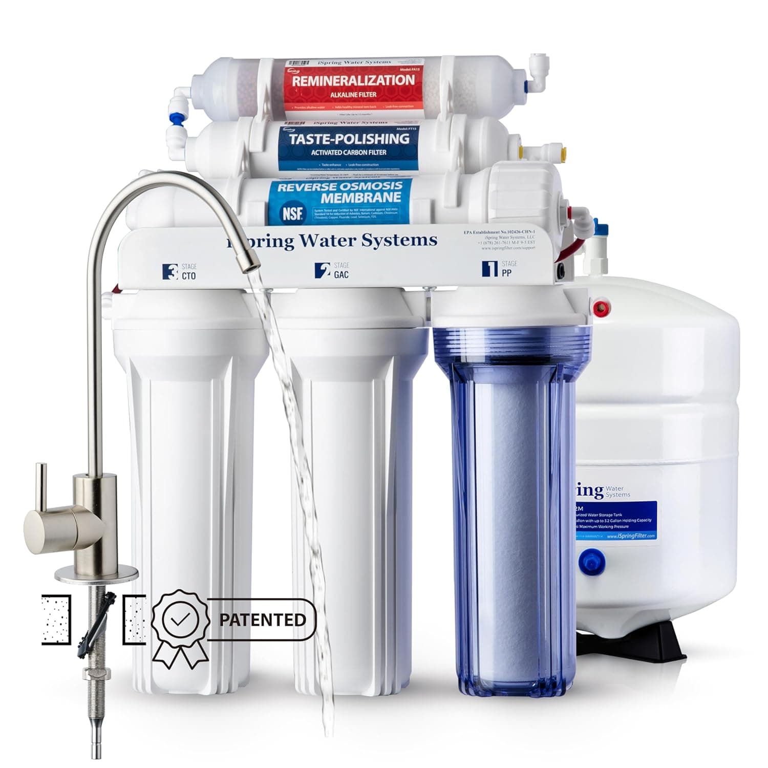iSpring RCC7AK 6级RO反渗透净水器