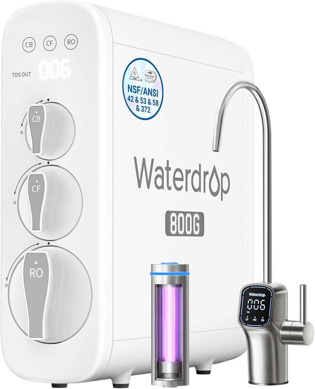 Waterdrop G3P800 无罐式RO净水器